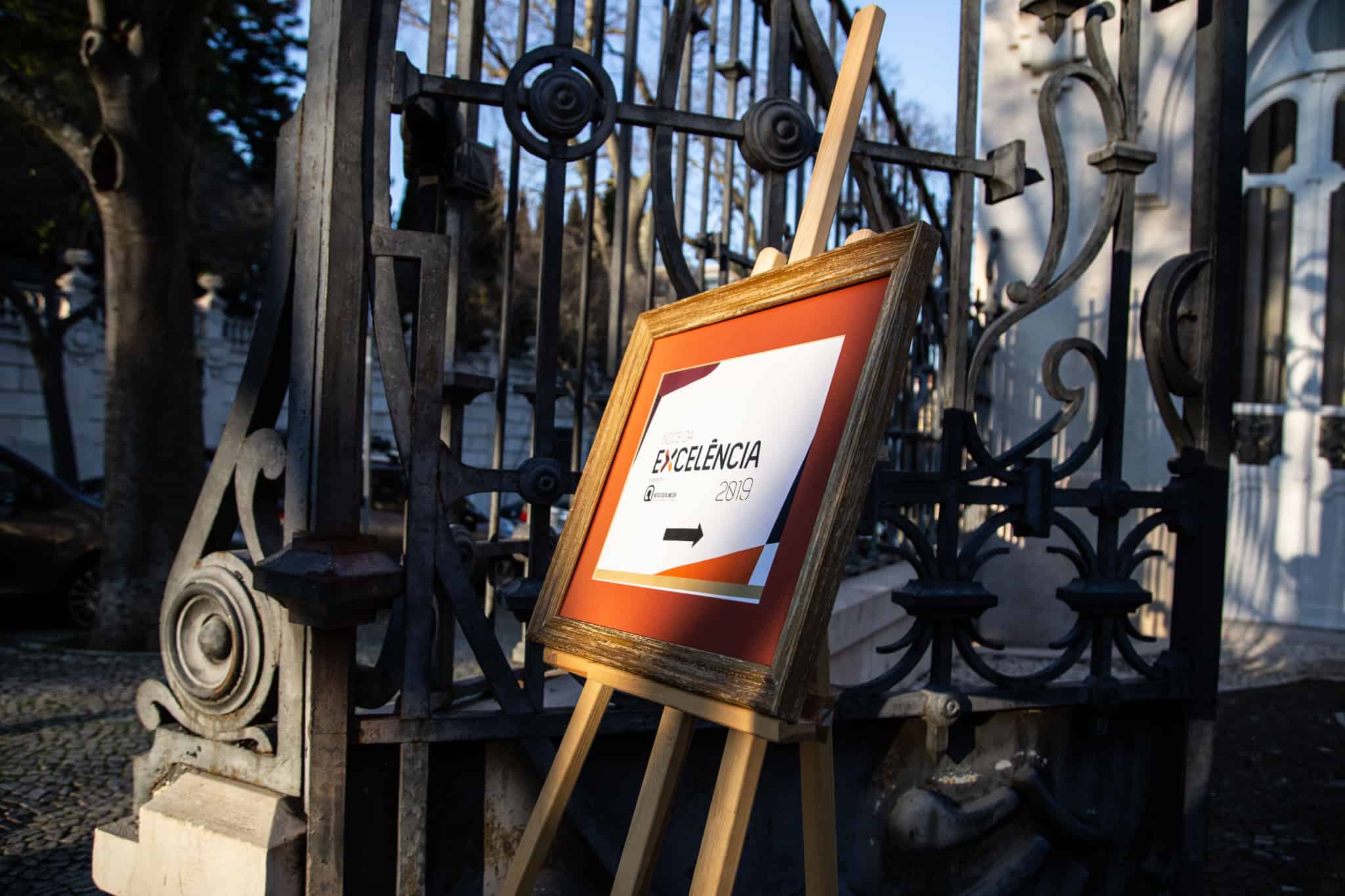 Placa da gala índice excelência