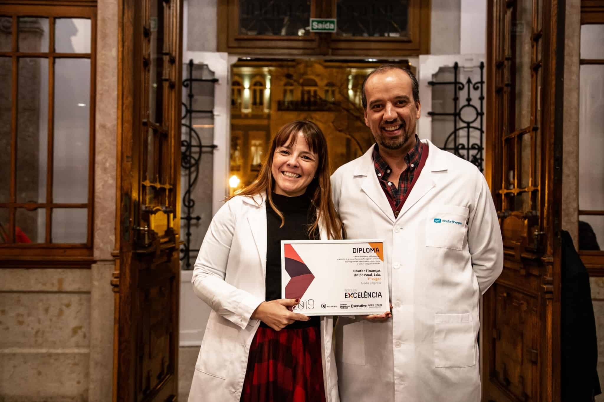 Irene Vieira Rua e Rui Bairrada nos prémios do índice de excelência