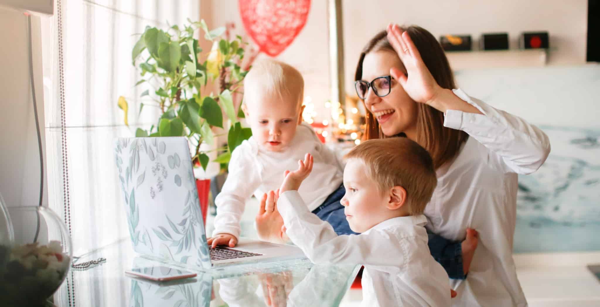 Videoconferencia em familia